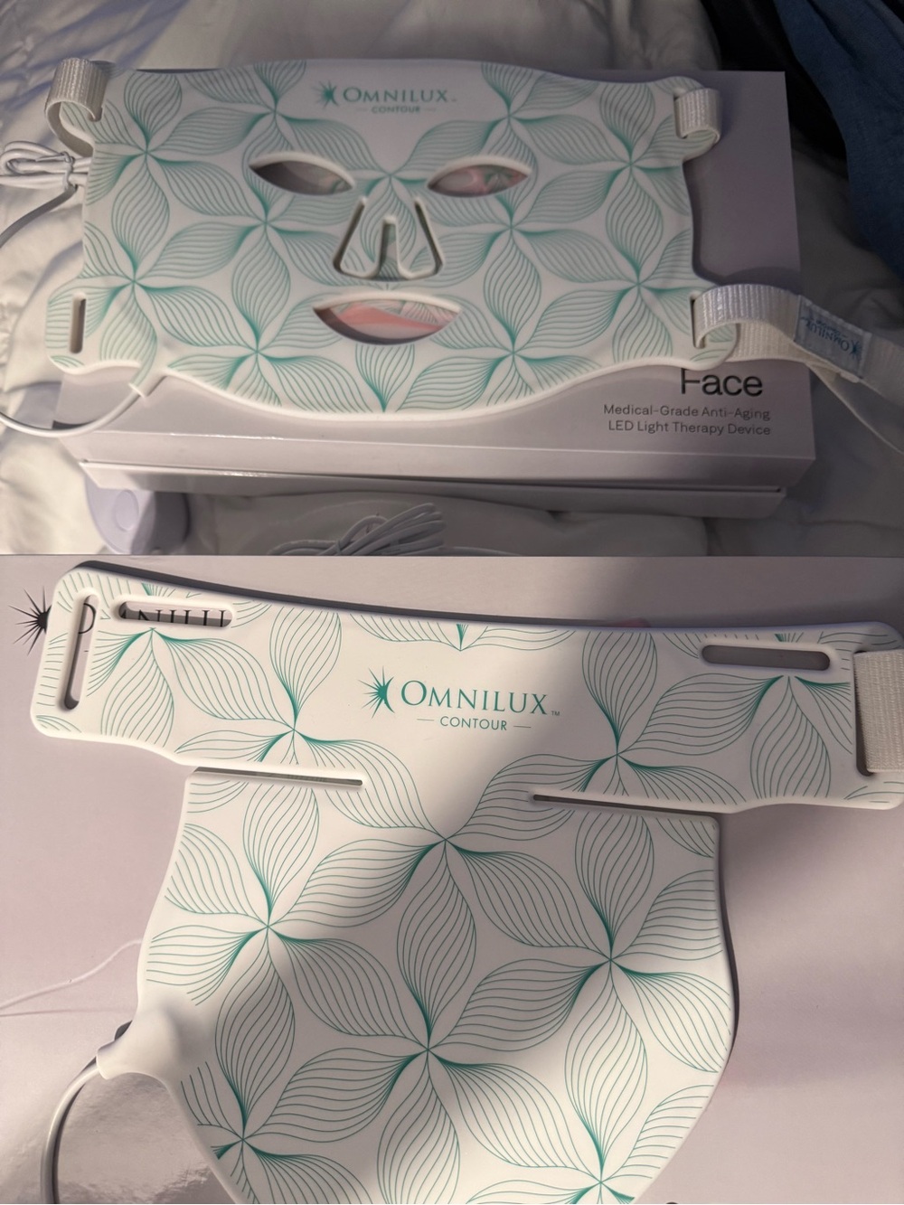 Contour LED Mask & Neck Treatment - White/Green - Picture 4 of 8